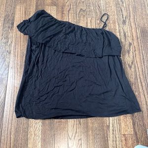 Bailey 44 size large one shoulder black shirt